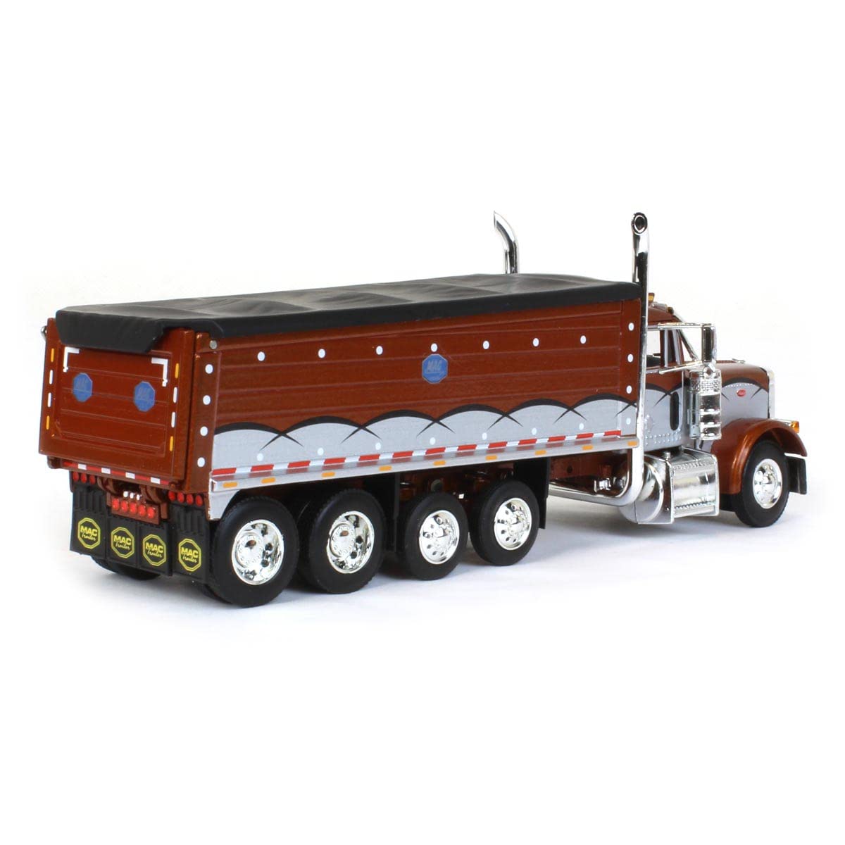 Amazon.co.jp: 1/64 ブラウン&シルバー Peterbilt 379 クアッド